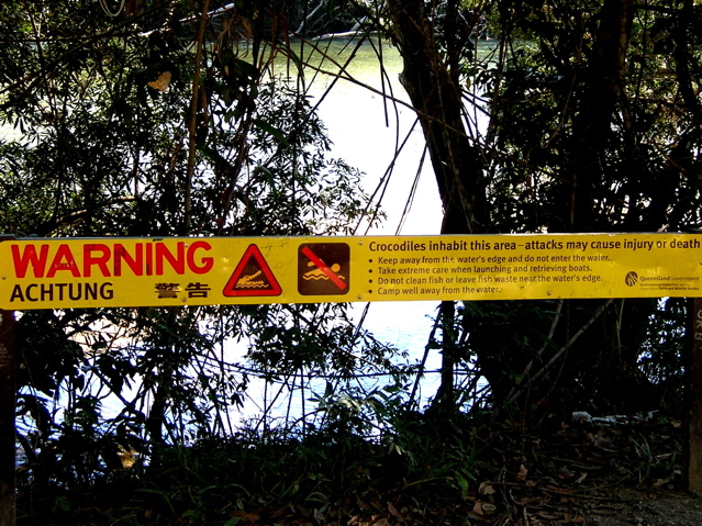 Crocodile warning