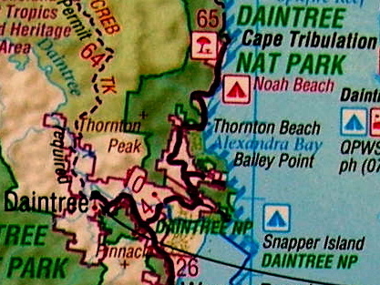 Daintree Village to Cape Tribulation