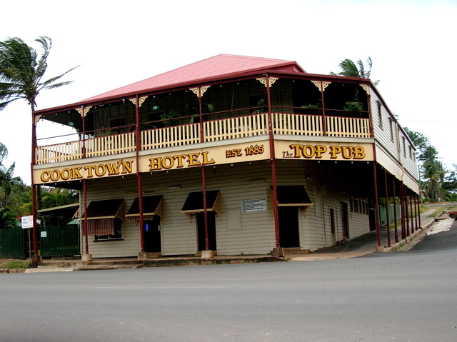 Pub across the main downtown street