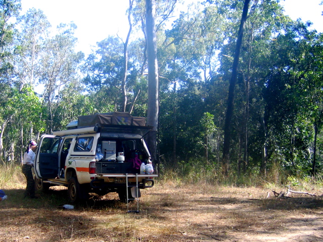 Camp above the Wenlock, Telegraph Road