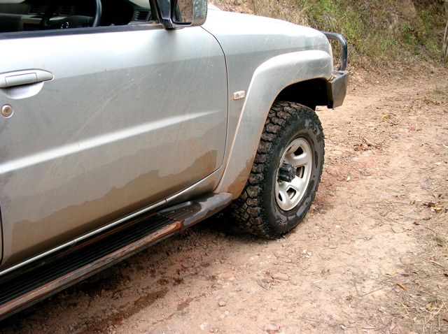 High-water mark on Richard's truck