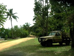 Continuing toward the point