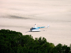 Some reach the Top by helicopter